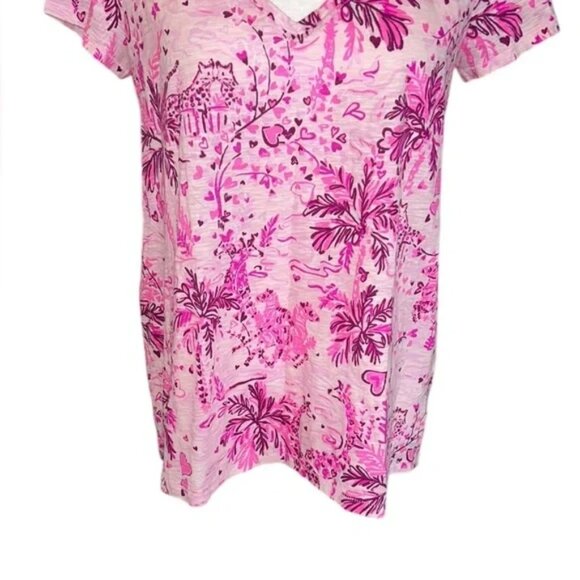 Lilly Pulitzer Etta V-Neck Tee Shirt - Picture 3 of 6